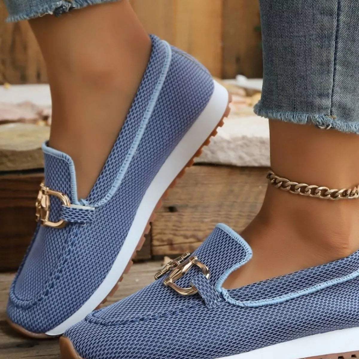 Round Toe Slip-Ons - Trendsi - Flyclothing LLC