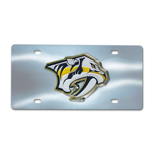 Nashville Predators 3D Stainless Steel License Plate - Nashville Predators