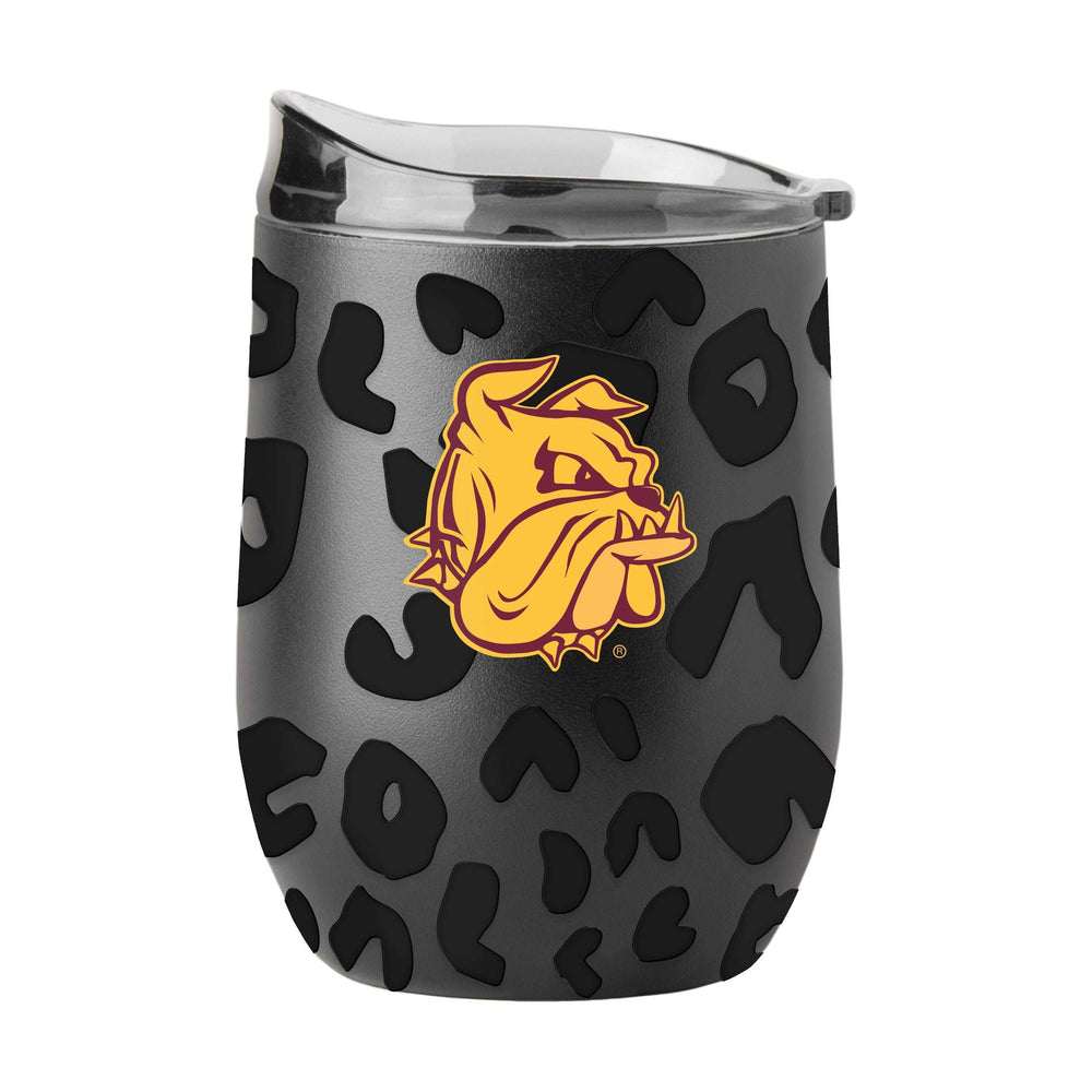 Minnesota Duluth Leopard 16oz Black Powdercoat Curved Beverage - Logo Brands - Flyclothing LLC