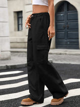 Wide Leg Cargo Jeans - Trendsi - Flyclothing LLC