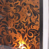 10.25 X 10.25 X 18 Brown Vintage Floral Pattern - Candle Holder - Homeroots - Flyclothing LLC
