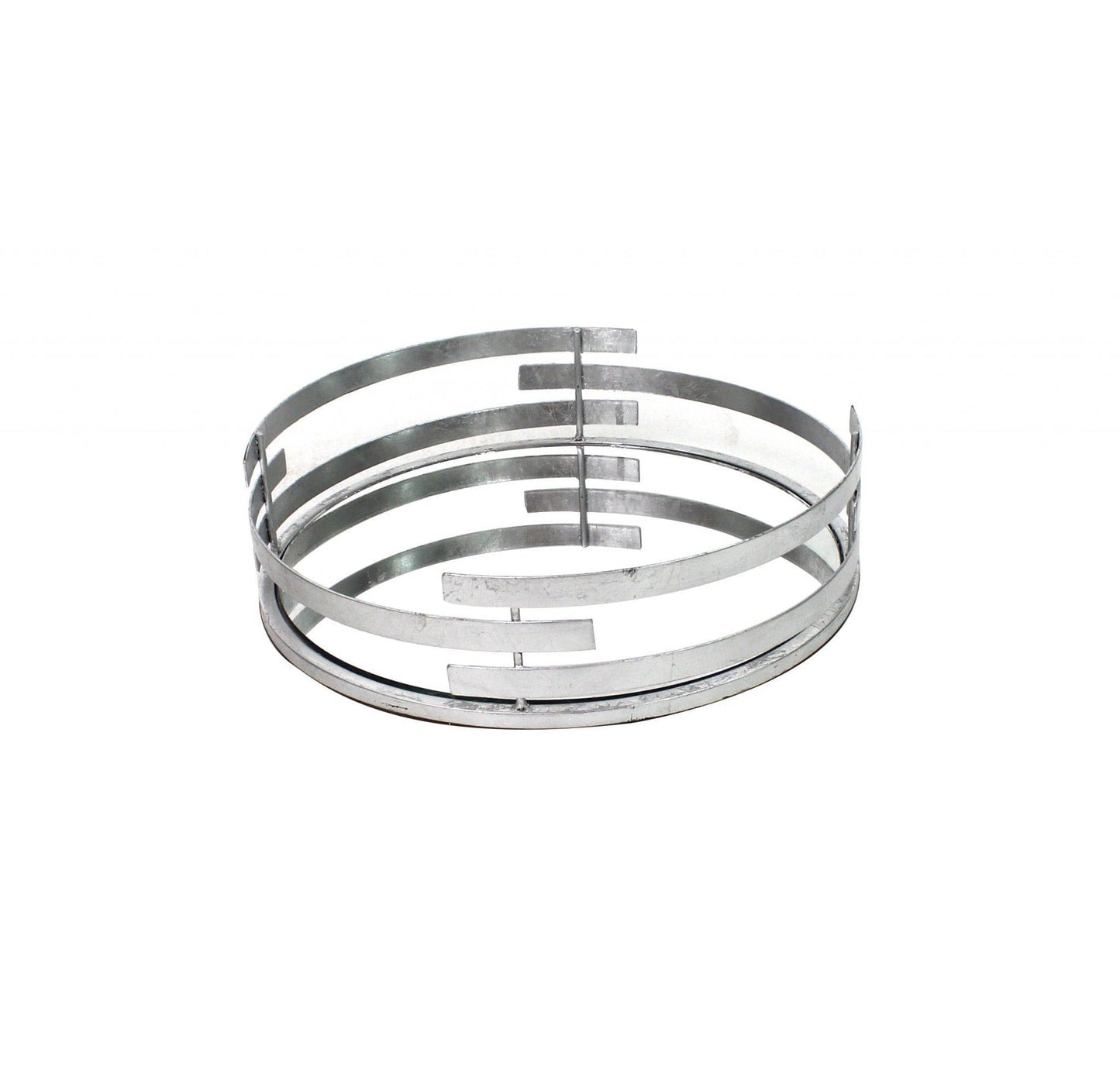 14" Silver Round Metal Geometric Vanity Tray - Homeroots - Flyclothing LLC