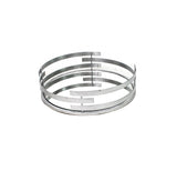 14" Silver Round Metal Geometric Vanity Tray - Homeroots - Flyclothing LLC