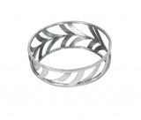 14" Silver Round Metal Geometric Vanity Tray - Homeroots
