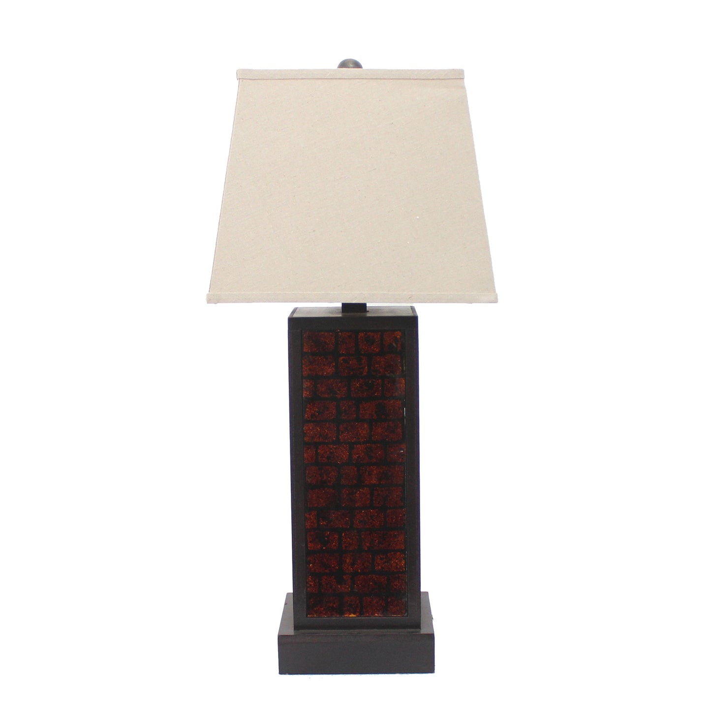 31" Black Metal Bedside Table Lamp With White Shade - Homeroots - Flyclothing LLC