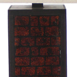 31" Black Metal Bedside Table Lamp With White Shade - Homeroots