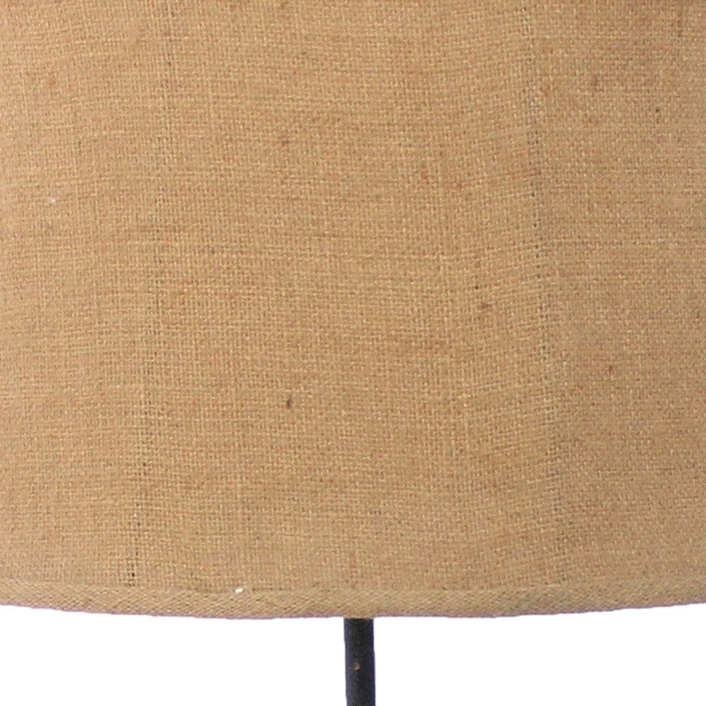 11 X 15 X 27.75 Tan Country Cottage With Blooming Flower Pedestal - Table Lamp - Homeroots