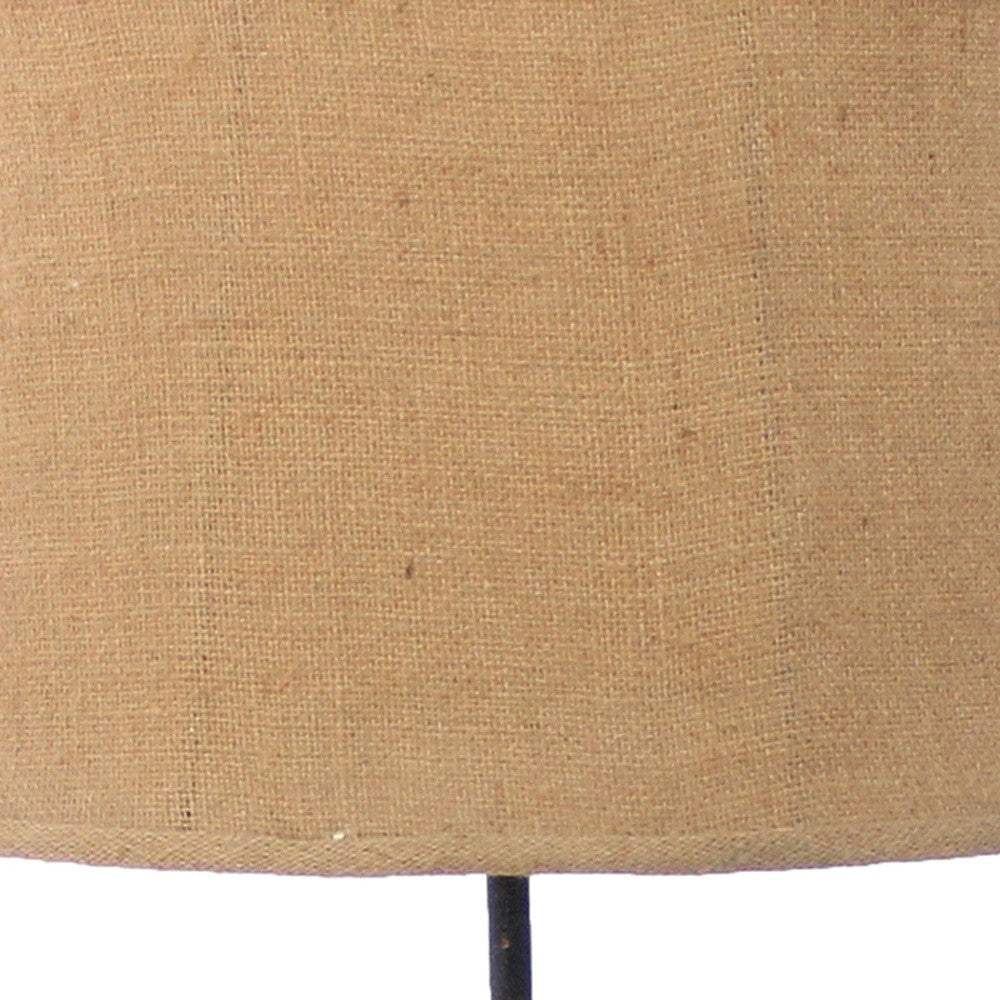 11 X 15 X 27.75 Tan Country Cottage With Blooming Flower Pedestal - Table Lamp - Homeroots - Flyclothing LLC