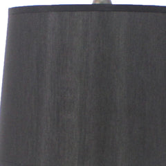 12 X 14 X 25.25 Black Traditional Wooden Linen Shade - Table Lamp - Homeroots
