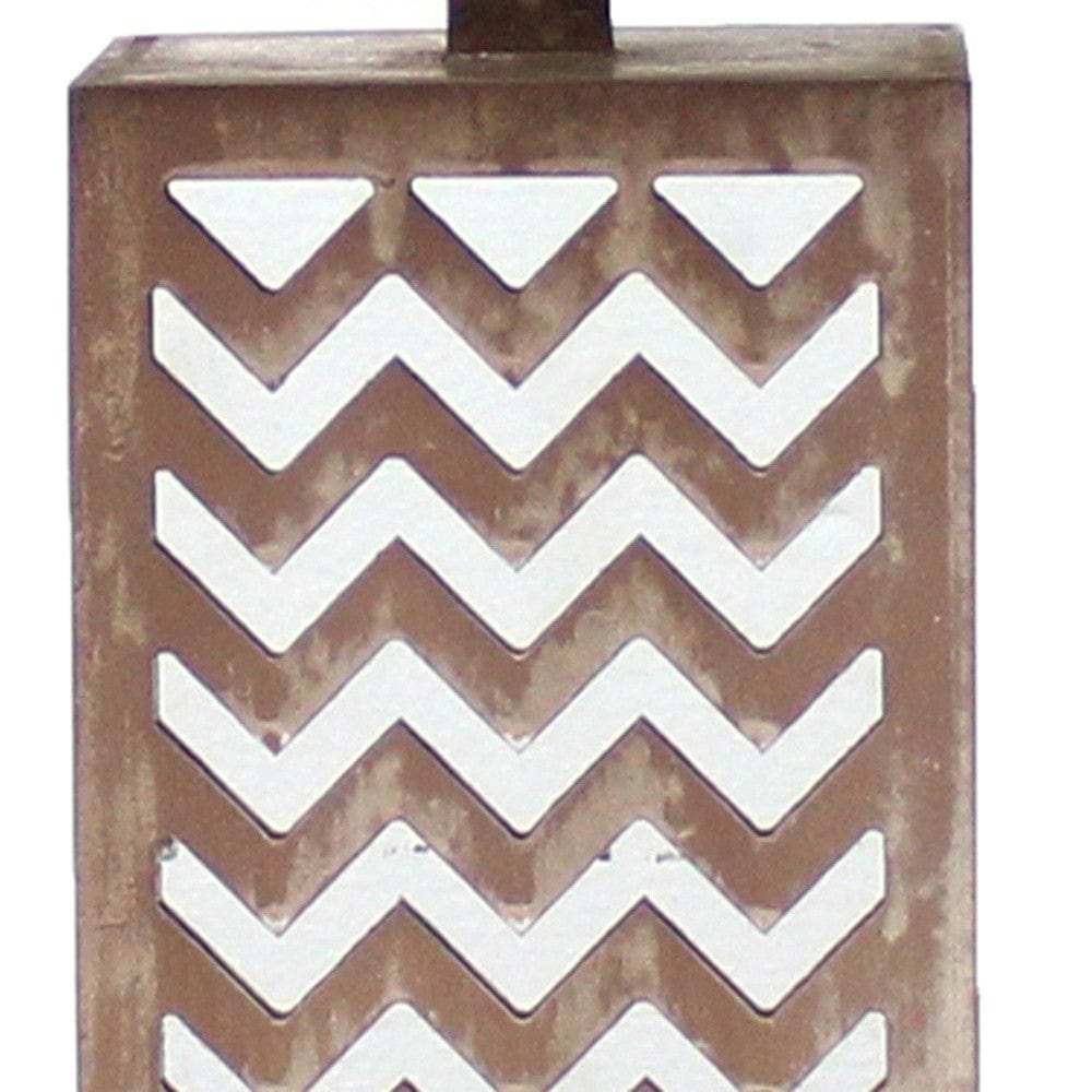 6 X 6 X 27.5 Tan Metal Mirror - Table Lamp - Homeroots - Flyclothing LLC