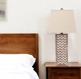 6 X 6 X 27.5 Tan Metal Mirror - Table Lamp - Homeroots - Flyclothing LLC