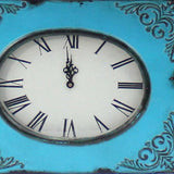 7 X 7 X 22 Blue Vintage Metal Clock Base - Table Lamp - Homeroots - Flyclothing LLC