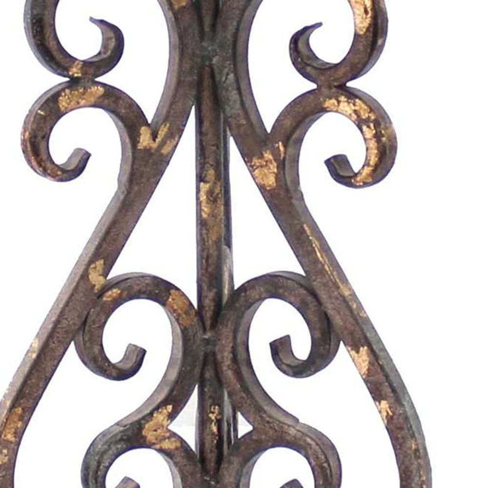 13 X 11 X 23.75 Bronze Vintage Metal Khaki Linen Shade - Table Lamp - Homeroots