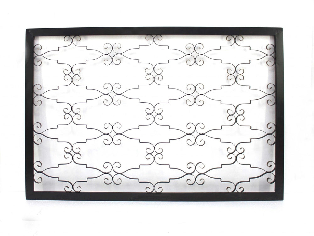 43" X 63" Black Metal Wall Decor - Homeroots - Flyclothing LLC