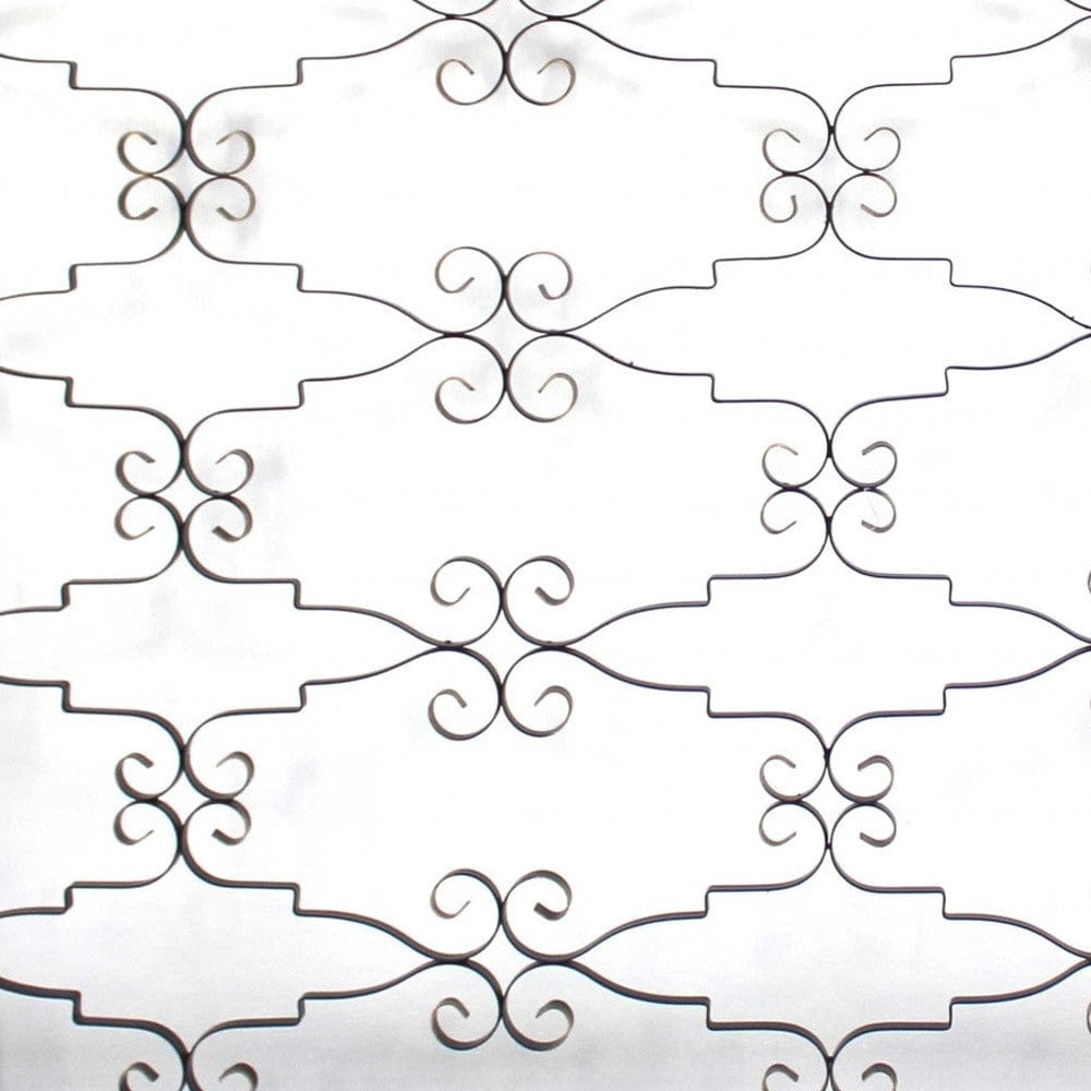 43" X 63" Black Metal Wall Decor - Homeroots - Flyclothing LLC