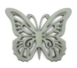 23" X 19" X 4" Gray Rustic Butterfly Wooden Wall Decor - Homeroots - Flyclothing LLC