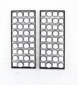 Set of Two 30" X 12" Bronze Mirrored Metal Abstract Wall Decor - Homeroots - Flyclothing LLC