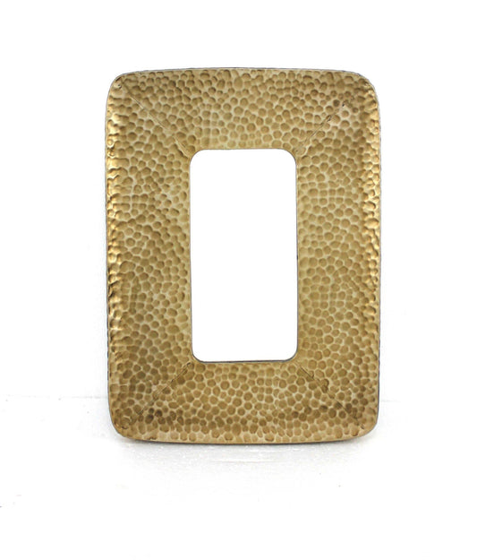 28" Gold Metal Framed Accent Mirror - Homeroots