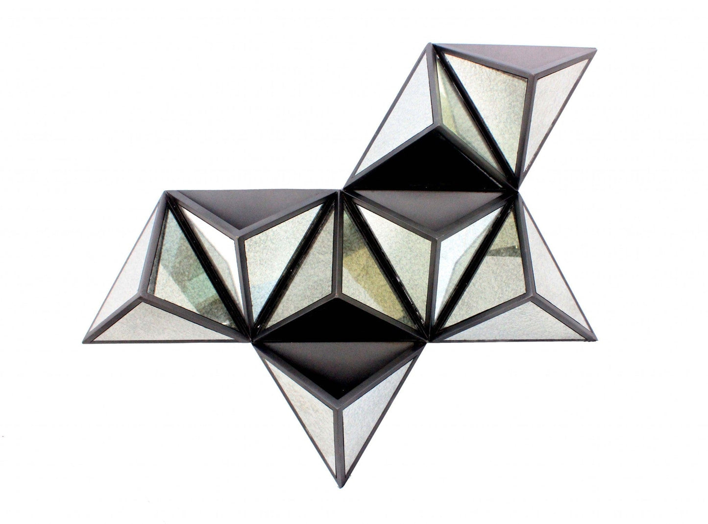 42" X 24" X 6" Black Diamante Wooden - Wall Decor - Homeroots - Flyclothing LLC