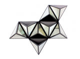42" X 24" X 6" Black Diamante Wooden - Wall Decor - Homeroots - Flyclothing LLC