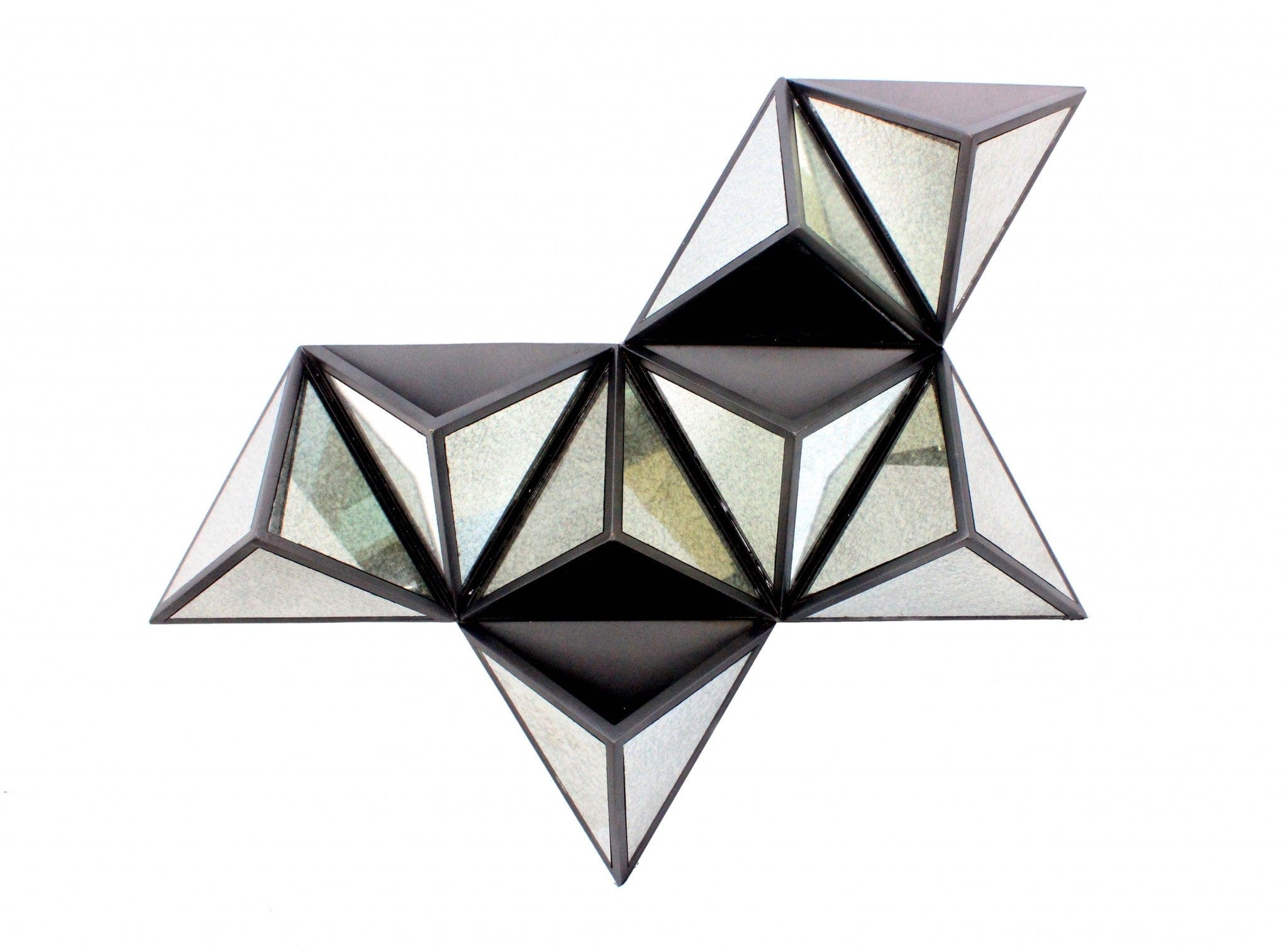 42" X 24" X 6" Black Diamante Wooden - Wall Decor - Homeroots - Flyclothing LLC