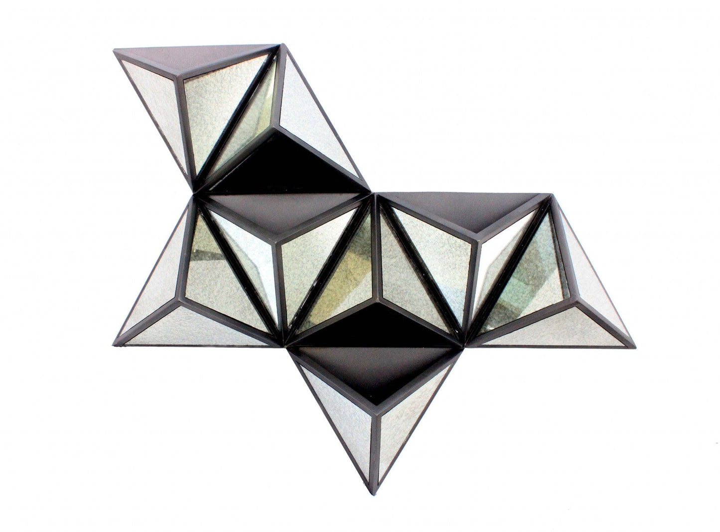 42" X 24" X 6" Black Diamante Wooden - Wall Decor - Homeroots - Flyclothing LLC
