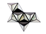 42" X 24" X 6" Black Diamante Wooden - Wall Decor - Homeroots - Flyclothing LLC