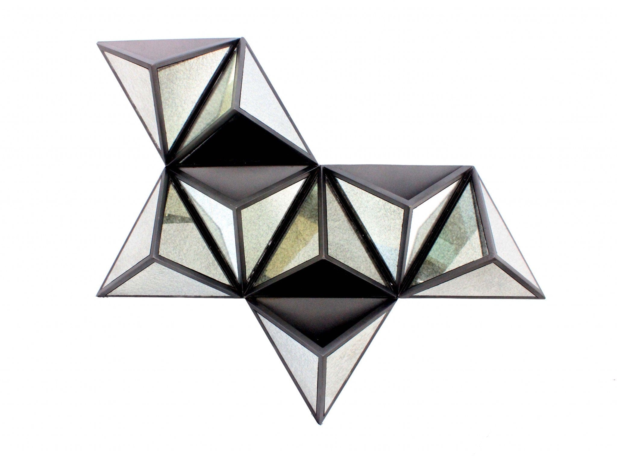 42" X 24" X 6" Black Diamante Wooden - Wall Decor - Homeroots - Flyclothing LLC