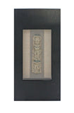40" X 20" X 3" Black & Brown Facial-Makeup Patterned Plaque - Wall Decor - Homeroots