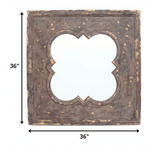 Bronze Square Accent Mirror - Homeroots - Flyclothing LLC