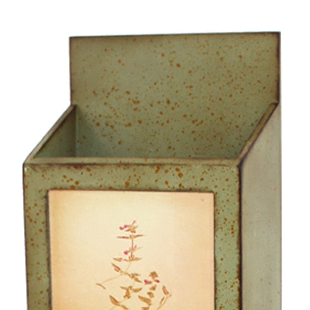 42" X 10" X 5" Green Rustic Vertical - Newspaper & Magazine Rack - Homeroots - Flyclothing LLC