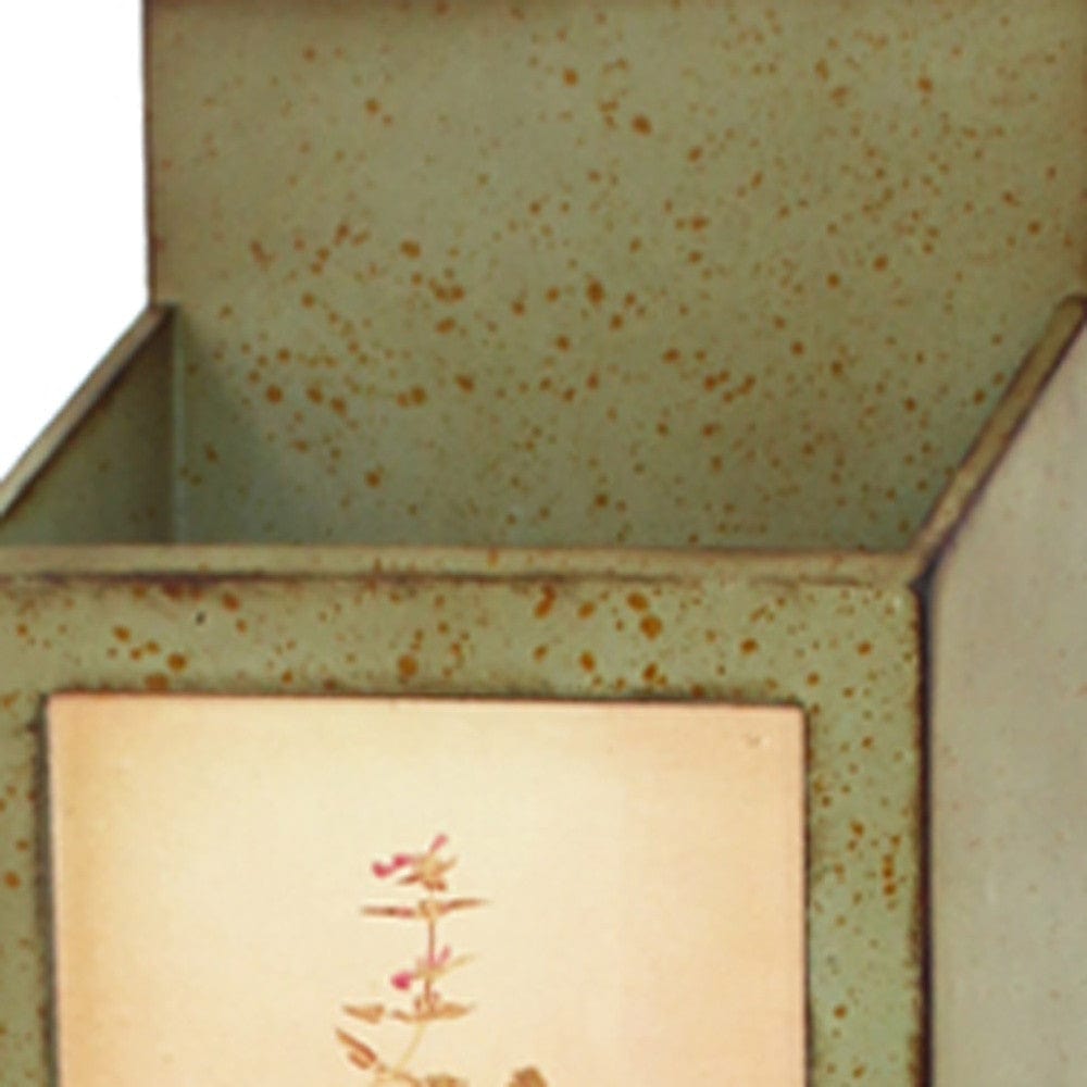 42" X 10" X 5" Green Rustic Vertical - Newspaper & Magazine Rack - Homeroots - Flyclothing LLC