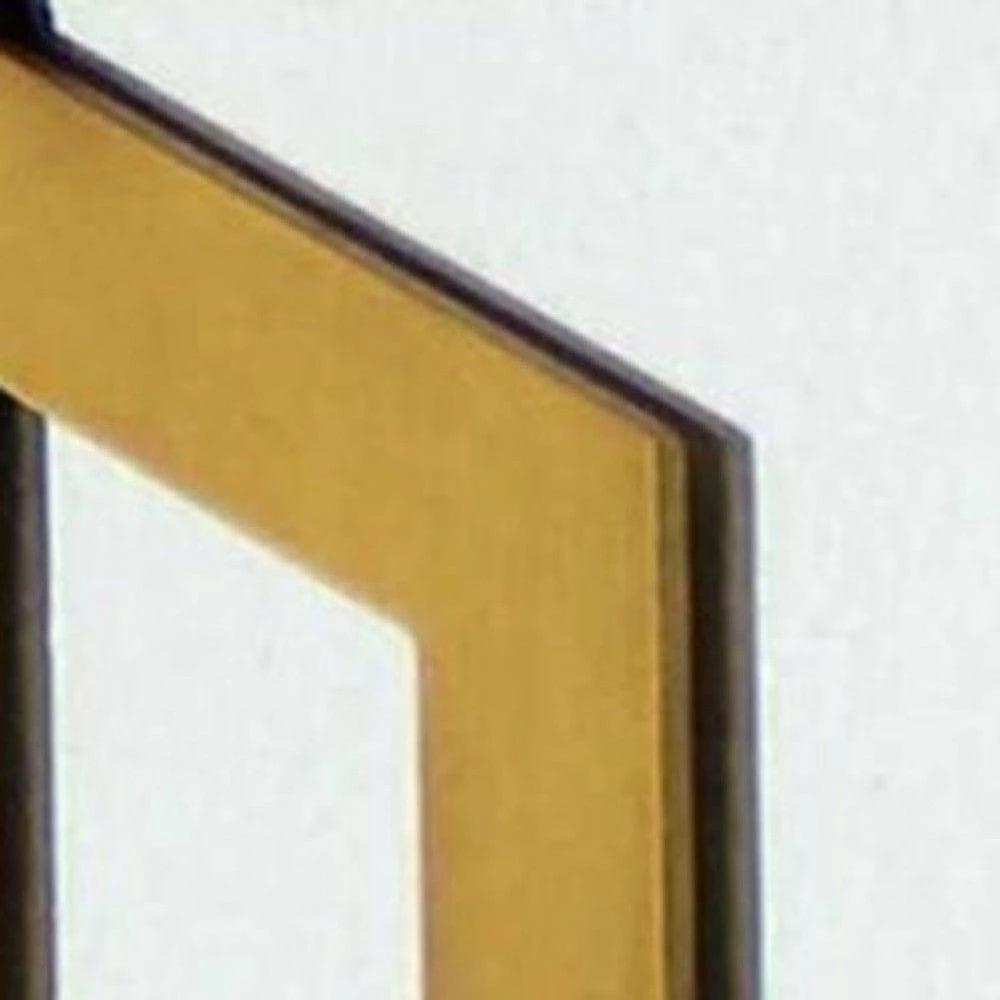 24" X 24" X 1" Bright Gold Mirrored Wooden Wall Decor - Homeroots - Flyclothing LLC
