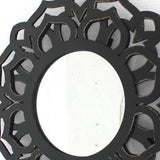 Black Round Accent Mirror - Homeroots - Flyclothing LLC