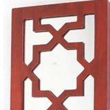 17" X 5" X 6" Red, Wooden Cross - Candle Holder Sconce - Homeroots