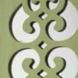 17" X 6" Green Wood Wall Decor - Homeroots