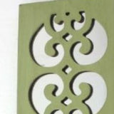 17" X 6" Green Wood Wall Decor - Homeroots