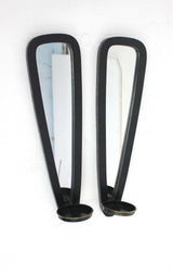 5 X 5.75 X 20.5 Black Wooden - Candle Holder Sconce Set - Homeroots - Flyclothing LLC