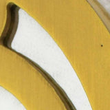 10" X 8" Yellow Wood Wall Decor - Homeroots