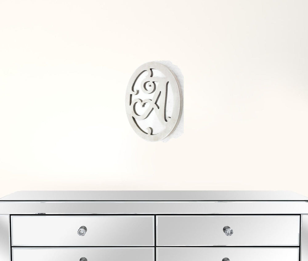 10" X 8" White Wood Wall Decor - Homeroots - Flyclothing LLC