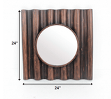 Bronze Square Accent Metal Mirror - Homeroots - Flyclothing LLC