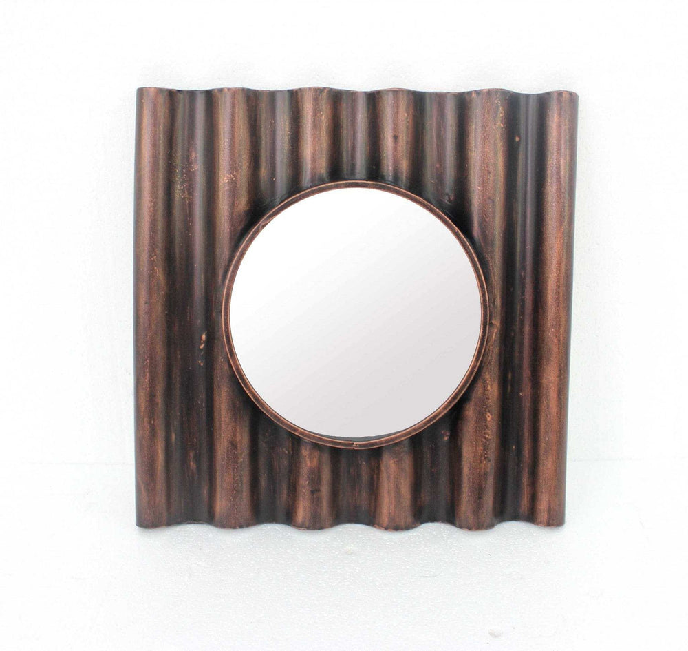 Bronze Square Accent Metal Mirror - Homeroots - Flyclothing LLC