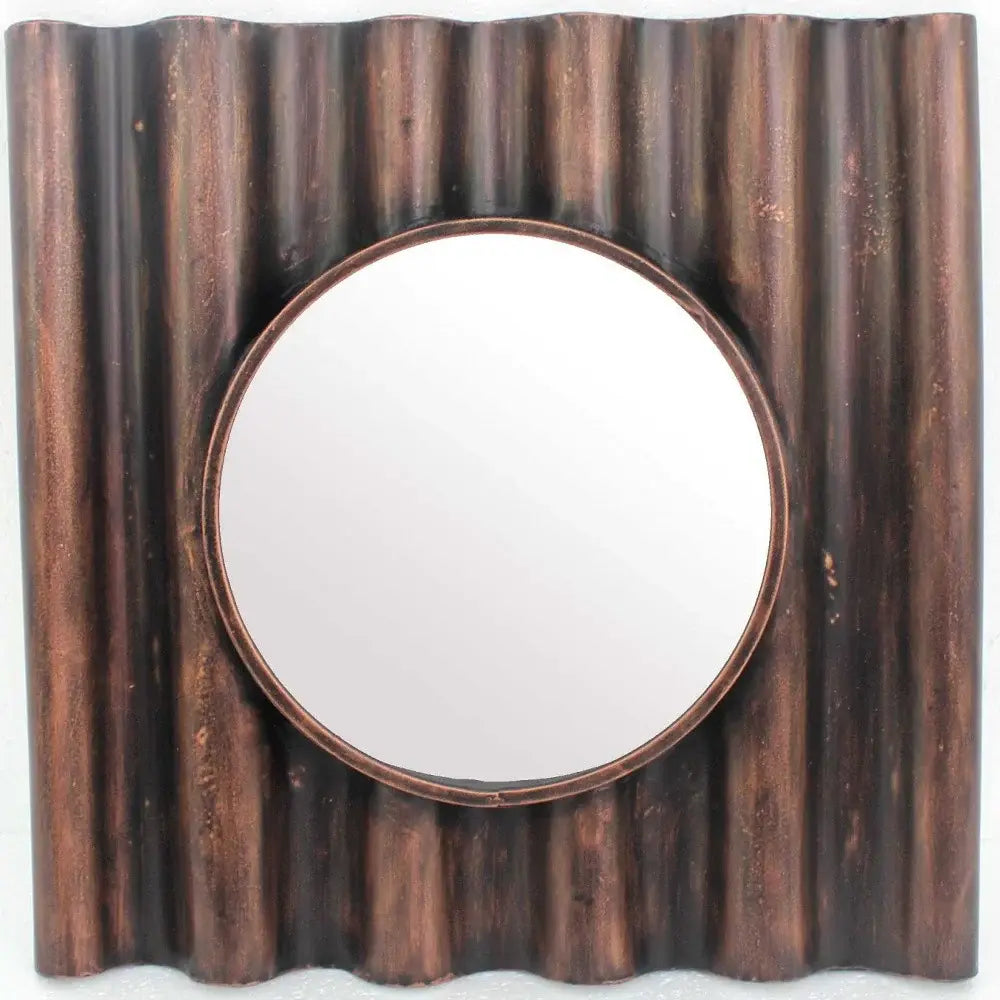 Bronze Square Accent Metal Mirror - Homeroots - Flyclothing LLC
