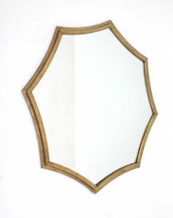 33" Gold Octagon Metal Framed Accent Mirror