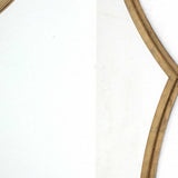 33" Gold Octagon Metal Framed Accent Mirror - Homeroots - Flyclothing LLC