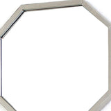 30" X 30" X 1" Silver Mirrored Metal - Wall Sculpture - Homeroots - Flyclothing LLC