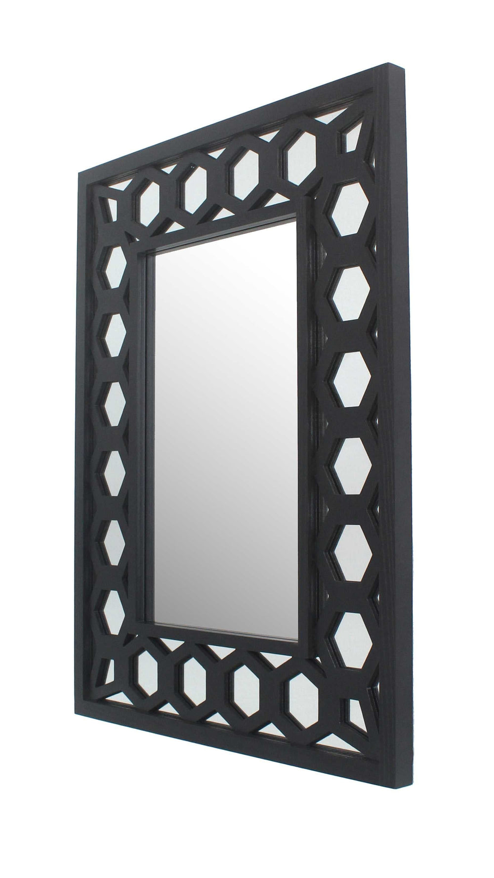 Black Square Accent Mirror - Homeroots