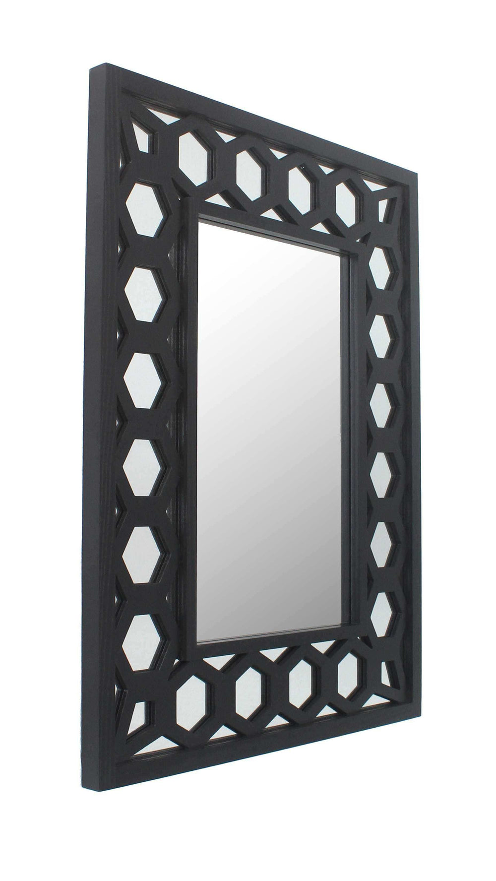 Black Square Accent Mirror - Homeroots - Flyclothing LLC