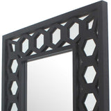 Black Square Accent Mirror - Homeroots