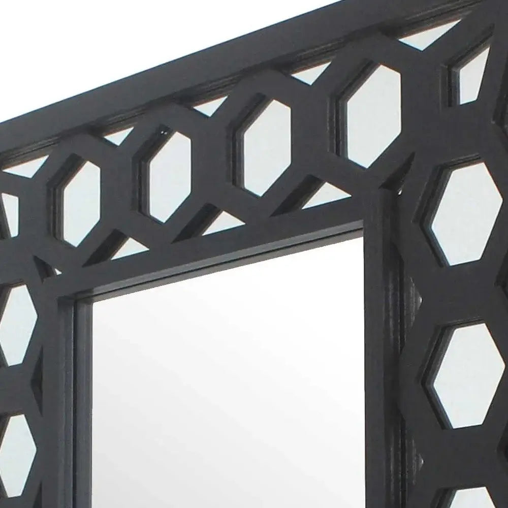 Black Square Accent Mirror - Homeroots - Flyclothing LLC